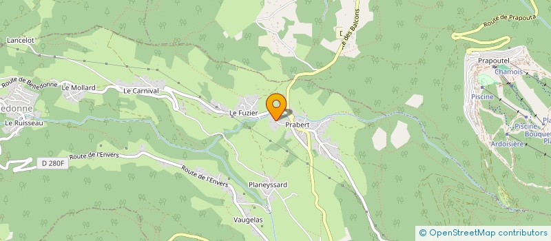 localisation de l'entreprise MONSIEUR GAEL BENARD  LAVAL-EN-BELLEDONNE