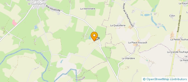 localisation de l'entreprise MONSIEUR GAEL BENATRE  ST GERMAIN LE GUILLAUME