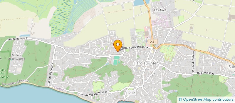 localisation de l'entreprise MONSIEUR GAEL BERNARD  JARD-SUR-MER