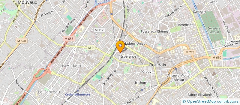 localisation de l'entreprise MONSIEUR GAEL BERTRAND  ROUBAIX