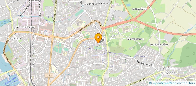 localisation de l'entreprise MONSIEUR GAEL BILLAUD à LES SABLES D'OLONNE