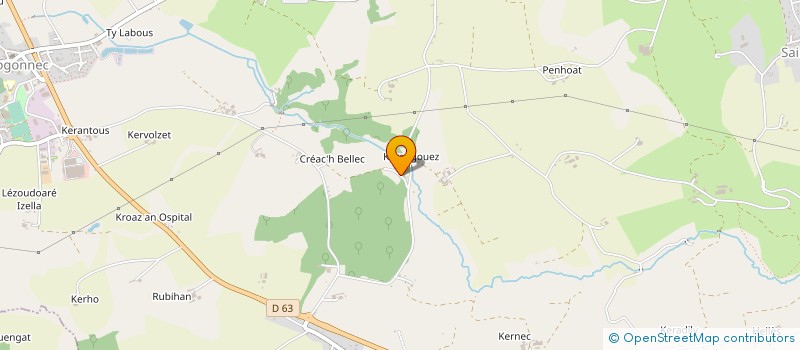 localisation de l'entreprise MONSIEUR GAEL BIZIEN  PLOGONNEC