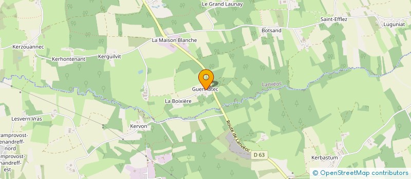 localisation de l'entreprise MONSIEUR GAEL BOENNEC  LANVEOC