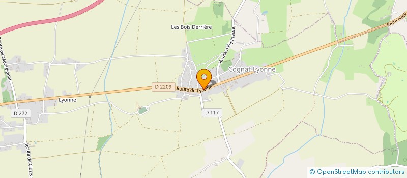 localisation de l'entreprise MONSIEUR GAEL BONNET  COGNAT-LYONNE