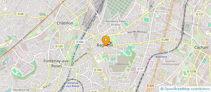 localisation de l'entreprise MONSIEUR GAEL BONNIN à BAGNEUX