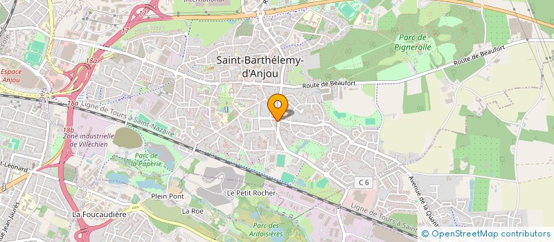 localisation de l'entreprise MONSIEUR GAEL BOUERE à SAINT-BARTHELEMY-D'ANJOU