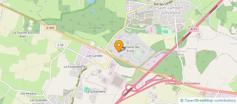 localisation de l'entreprise MONSIEUR GAEL BOULESTREAU à SAINT-LAMBERT-LA-POTHERIE