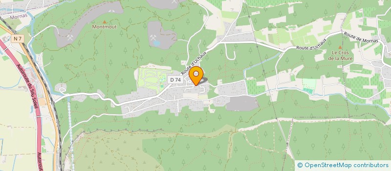 localisation de l'entreprise MONSIEUR GAEL BOUNIAS  MORNAS