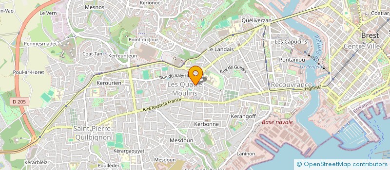 localisation de l'entreprise MONSIEUR GAEL BRICHET à BREST