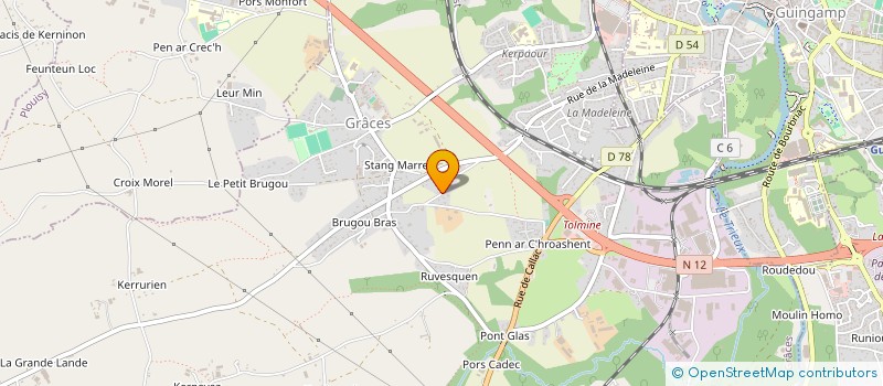 localisation de l'entreprise MONSIEUR GAEL BRUJEAN  GRACES