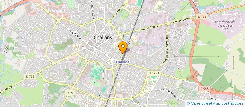 localisation de l'entreprise MONSIEUR GAEL BUSSIERE à CHALLANS