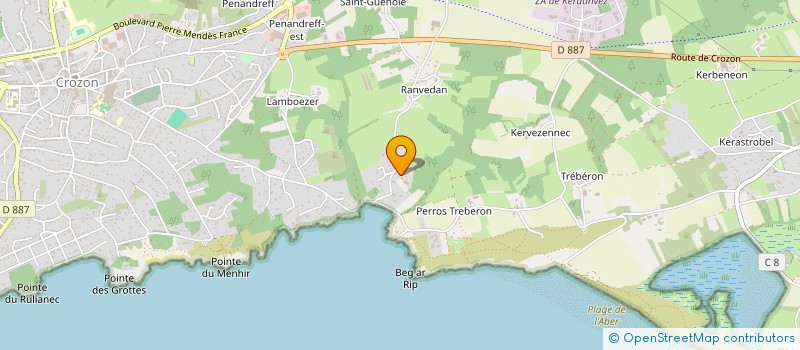 localisation de l'entreprise MONSIEUR GAEL CARNEC  CROZON