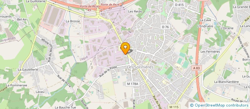 localisation de l'entreprise MONSIEUR GAEL CAUMONT à LES SORINIERES