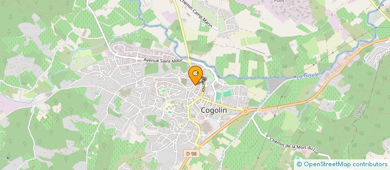localisation de l'entreprise MONSIEUR GAEL CELOT à COGOLIN