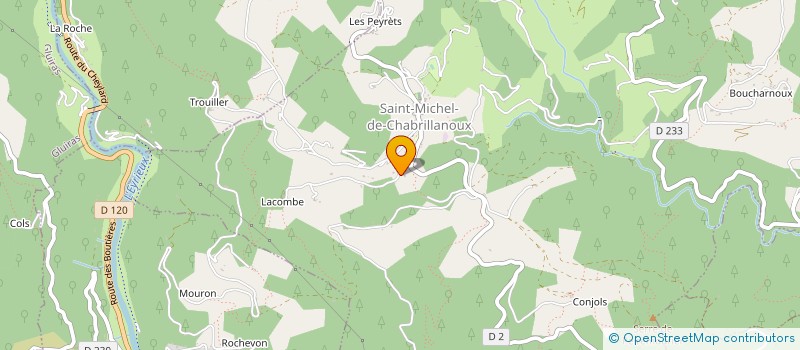 localisation de l'entreprise MONSIEUR GAEL CESA à SAINT-MICHEL-DE-CHABRILLANOUX