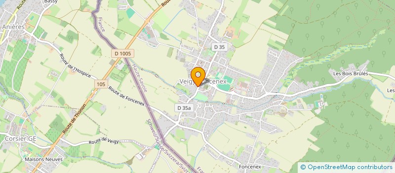 localisation de l'entreprise MONSIEUR GAEL CHAMBERT  VEIGY-FONCENEX