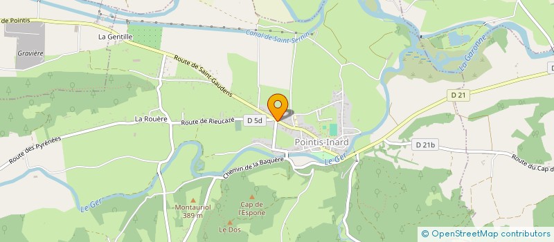 localisation de l'entreprise MONSIEUR GAEL CHAMPAGNAT  POINTIS-INARD