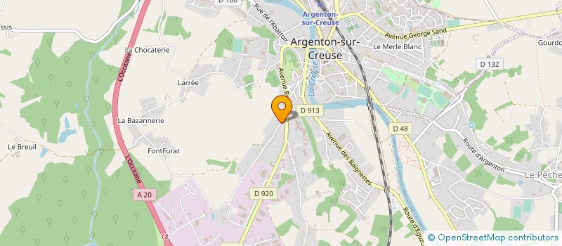 localisation de l'entreprise MONSIEUR GAEL CHARPENTIER à ARGENTON-SUR-CREUSE