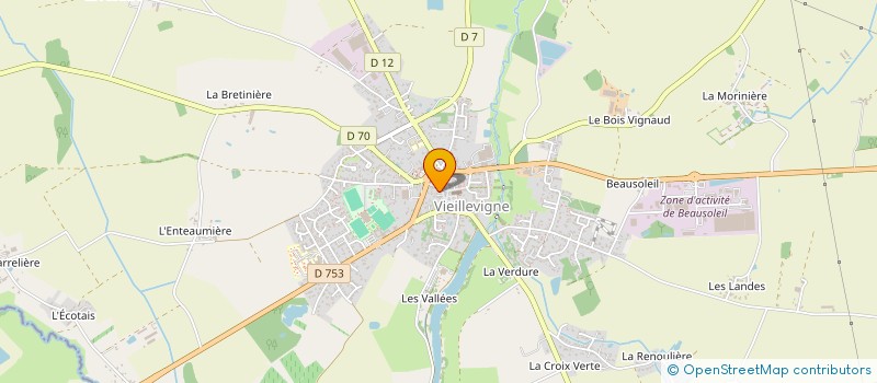 localisation de l'entreprise MONSIEUR GAEL CHIRON  VIEILLEVIGNE