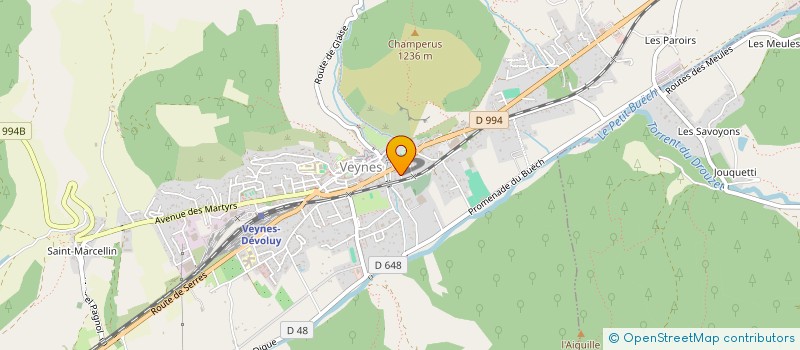 localisation de l'entreprise MONSIEUR GAEL CHOPITEL  VEYNES