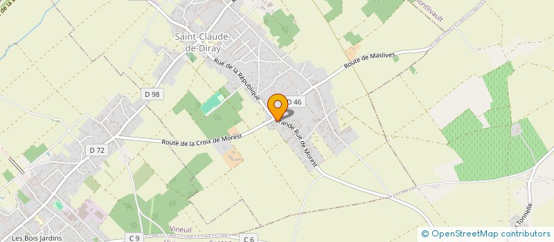 localisation de l'entreprise MONSIEUR GAEL CHRISTOPHE MENON  MONTLIVAULT