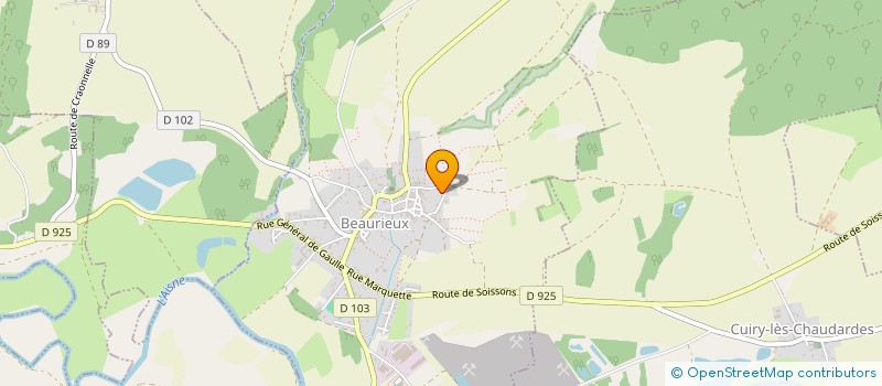 localisation de l'entreprise MONSIEUR GAEL COURROUX à BEAURIEUX