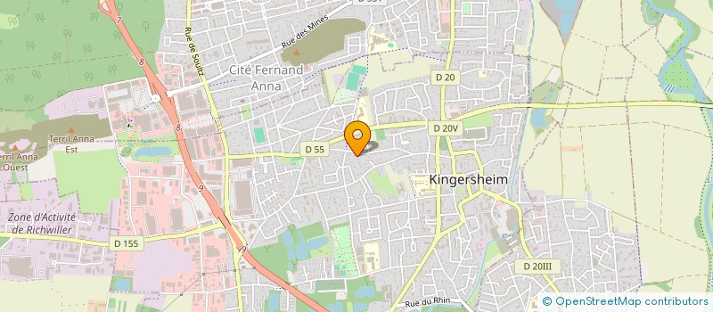 localisation de l'entreprise MONSIEUR GAEL COURTE  KINGERSHEIM