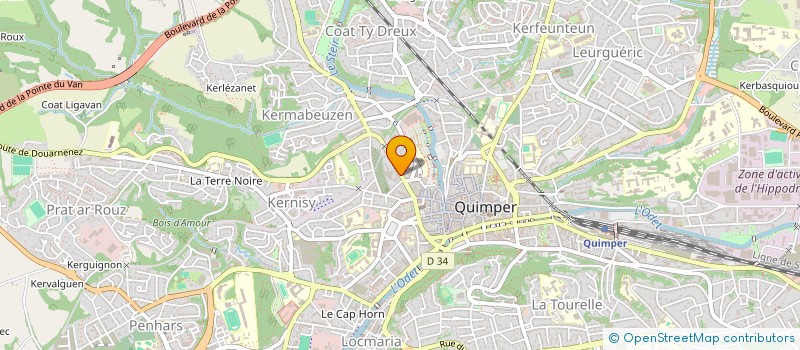 localisation de l'entreprise MONSIEUR GAEL CROISSANT à QUIMPER
