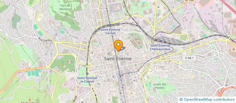 localisation de l'entreprise MONSIEUR GAEL CUSSET  SAINT-ETIENNE