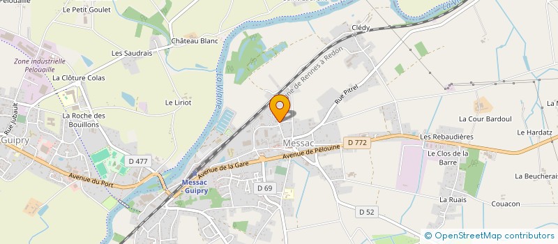 localisation de l'entreprise MONSIEUR GAEL DAVID  GUIPRY-MESSAC