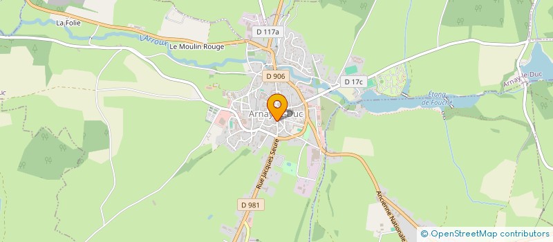 localisation de l'entreprise MONSIEUR GAEL DAVID  ARNAY-LE-DUC