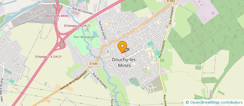 localisation de l'entreprise MONSIEUR GAEL DAVID à DOUCHY-LES-MINES