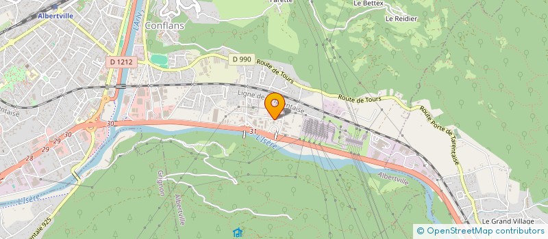 localisation de l'entreprise MONSIEUR GAEL DE FRANCESCHI  ALBERTVILLE