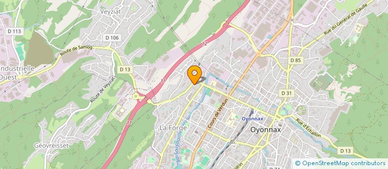 localisation de l'entreprise MONSIEUR GAEL DEDENIS à OYONNAX