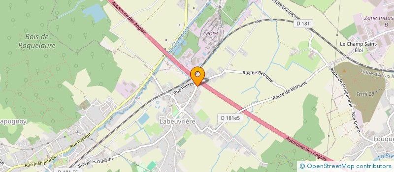 localisation de l'entreprise MONSIEUR GAEL DELBECQUE  LABEUVRIERE