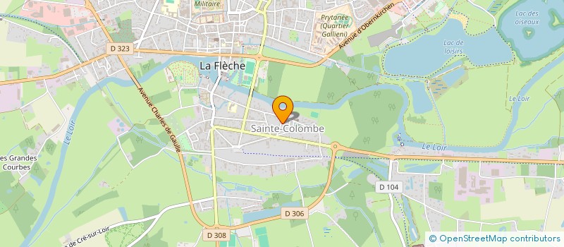 localisation de l'entreprise MONSIEUR GAEL DESRUELLES  LA FLECHE