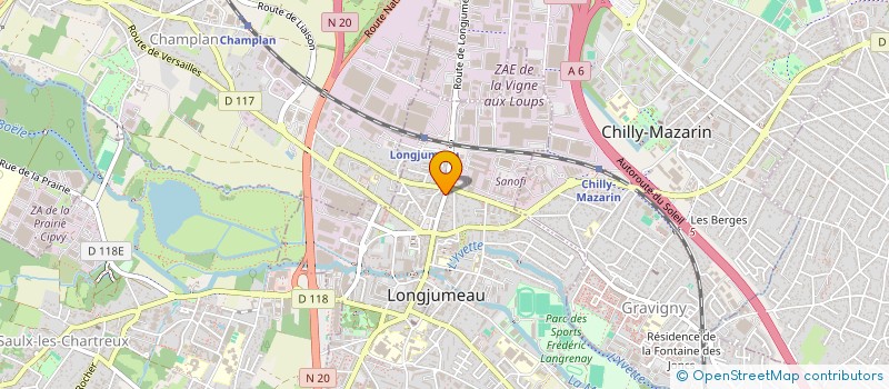 localisation de l'entreprise MONSIEUR GAEL DIAWARA à LONGJUMEAU