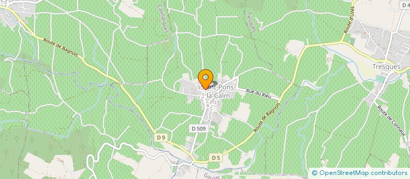 localisation de l'entreprise MONSIEUR GAEL DURAND  SAINT-PONS-LA-CALM
