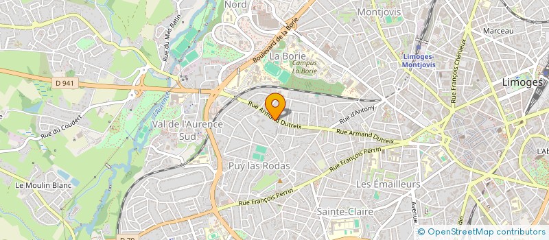 localisation de l'entreprise MONSIEUR GAEL EUSTACHE à LIMOGES