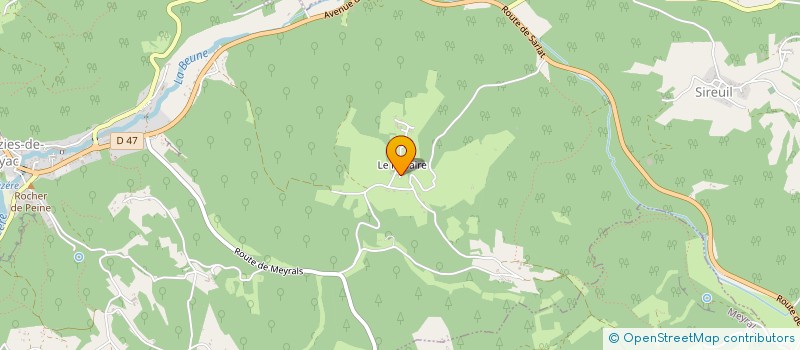 localisation de l'entreprise MONSIEUR GAEL FAVARD  LES EYZIES