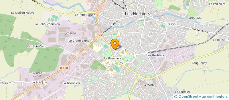 localisation de l'entreprise MONSIEUR GAEL FORTIN  LES HERBIERS