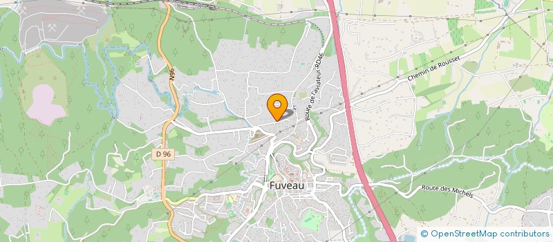 localisation de l'entreprise MONSIEUR GAEL FRECHET  FUVEAU