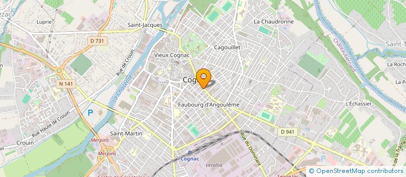 localisation de l'entreprise MONSIEUR GAEL GABOREL à COGNAC