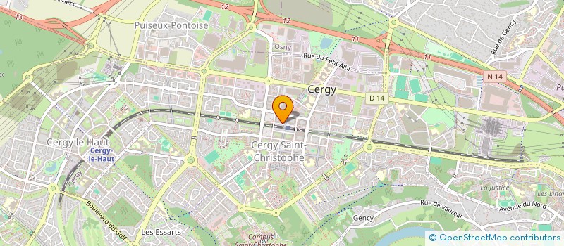 localisation de l'entreprise MONSIEUR GAEL GAGRE  CERGY