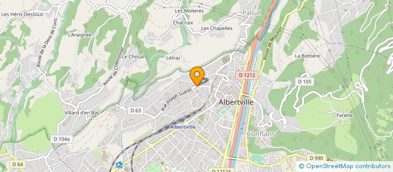 localisation de l'entreprise MONSIEUR GAEL GARLATTI à ALBERTVILLE