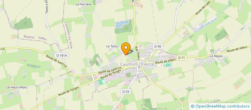 localisation de l'entreprise MONSIEUR GAEL GENNEVIEVE à CAUMONT-SUR-AURE