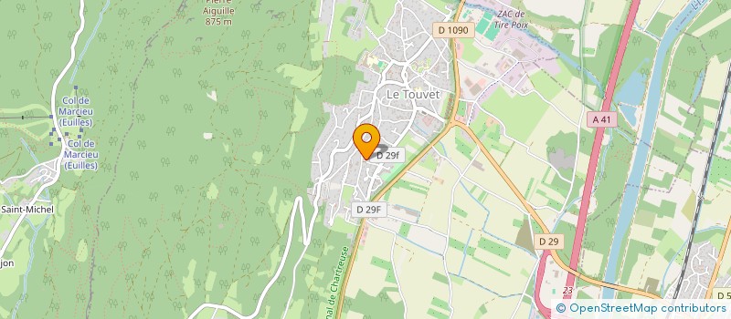 localisation de l'entreprise MONSIEUR GAEL GIRAUDET à LE TOUVET