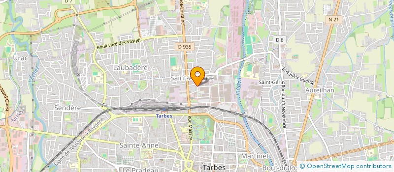 localisation de l'entreprise MONSIEUR GAEL GONZALEZ  TARBES