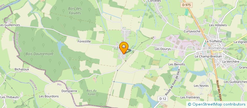 localisation de l'entreprise MONSIEUR GAEL GREZAUD  ROMENAY