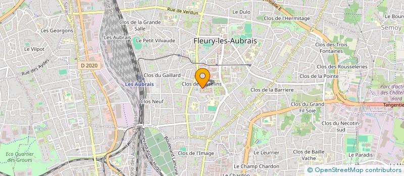 localisation de l'entreprise MONSIEUR GAEL GRIMAUD  FLEURY-LES-AUBRAIS